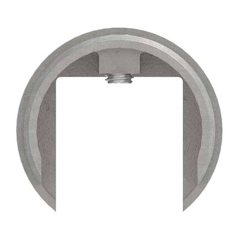 Tube connector for grooved tube 42.4 mm, AISI304