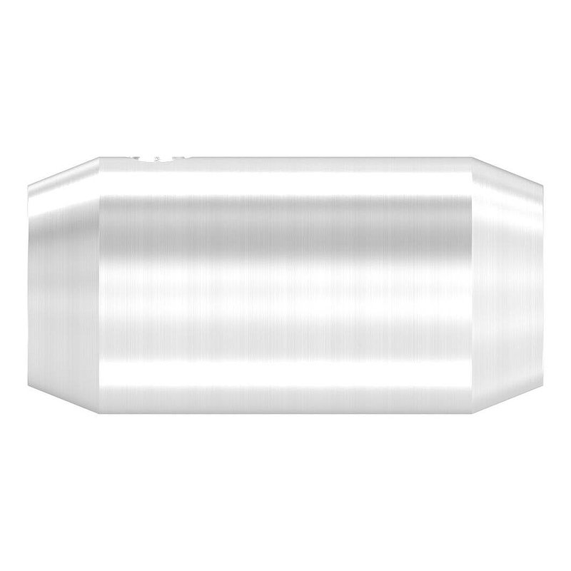 Bar connector Ø18mm with M10 thread and 12mm hole, AISI304
