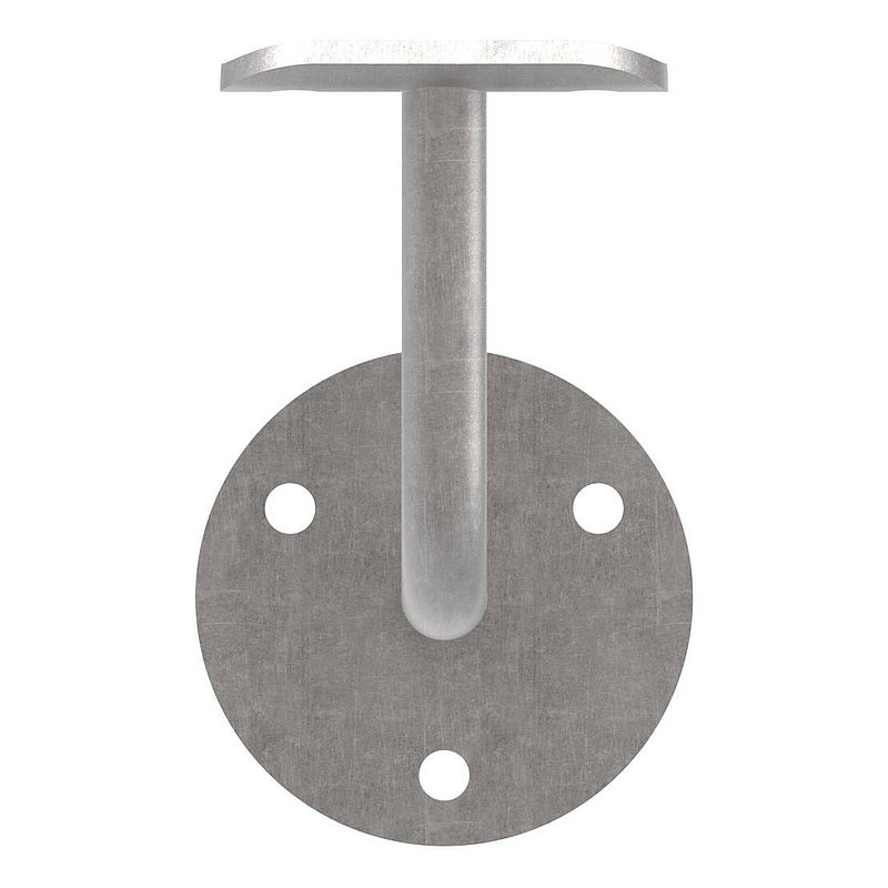 Handlaufträger mit Ronde flach, 70x4mm