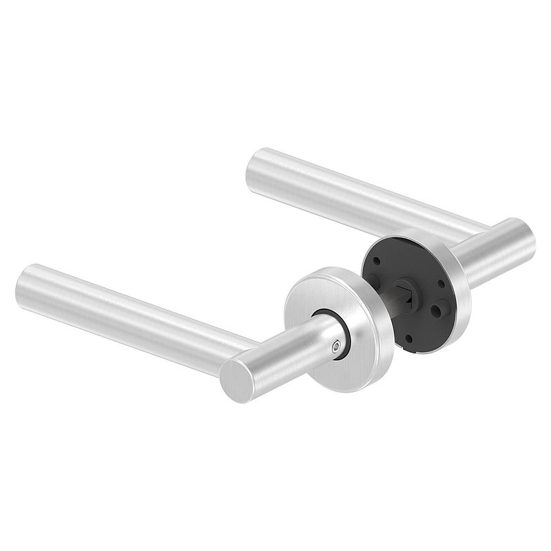 Pair of lever handles, rotatable, AISI304