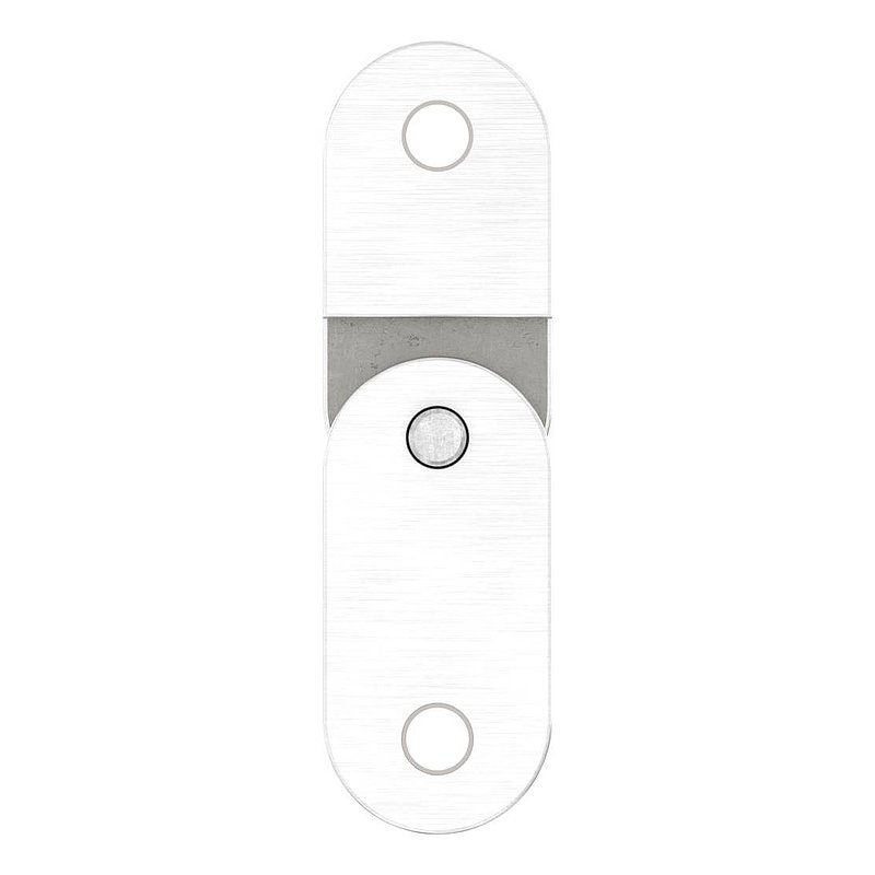Handlaufanschlussplatte verstellbar, flach, V2A