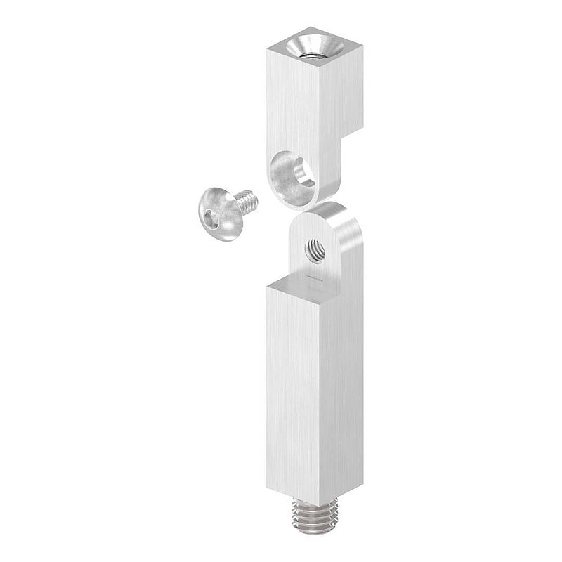 Tige articulée carrée 12x12mm, L: 68mm, V2A