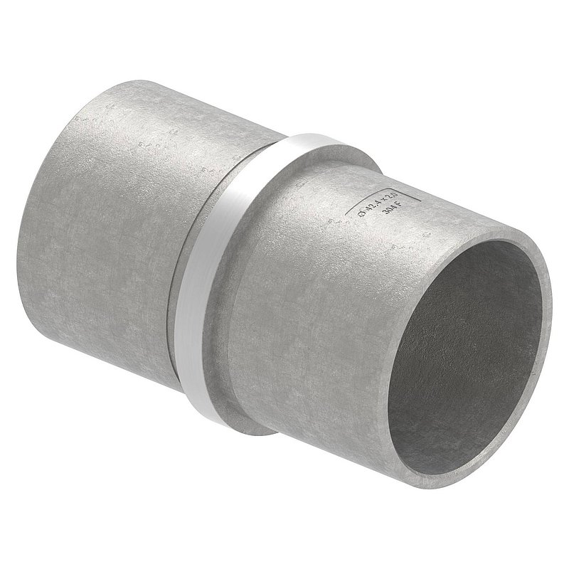Verbindungsstück für Rohr 42,4x2,0mm, V2A