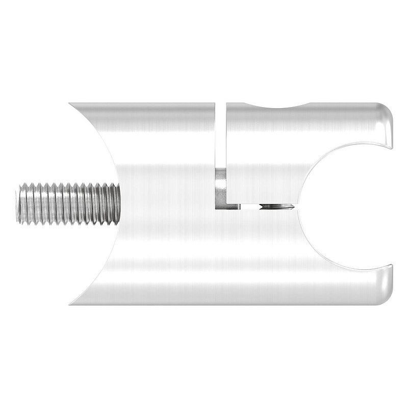 Holder for round clamping profile 18mm Connection: 33.7mm, AISI304