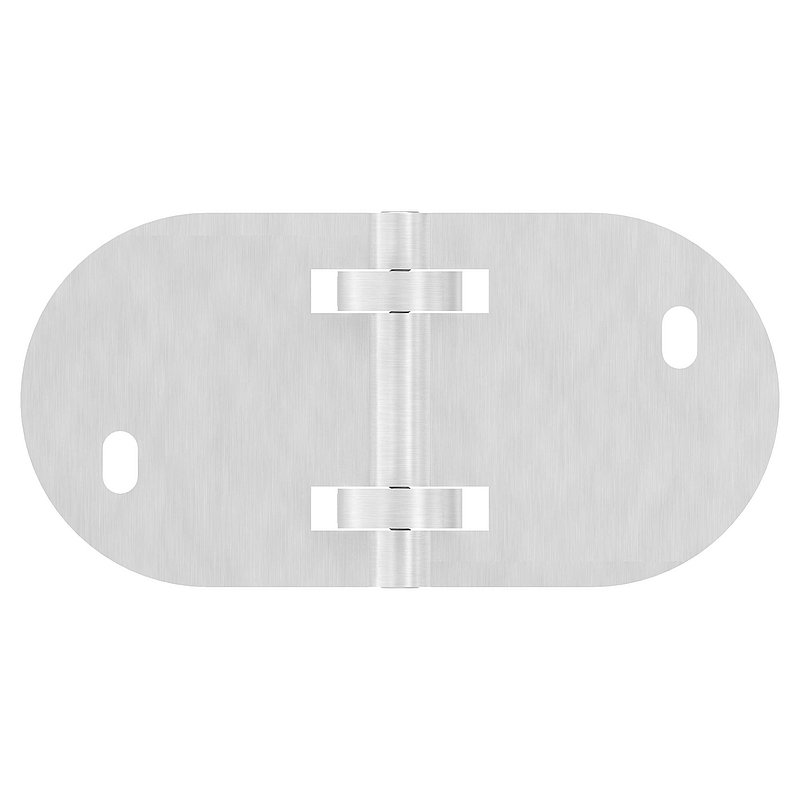 Wandbefestigung für Geländerpfosten 42,4mm, Ecke, V2A