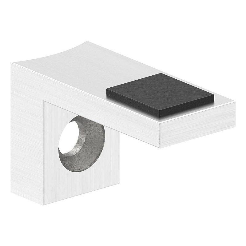 Halteboden mit Anschluss 48,3mm, V2A