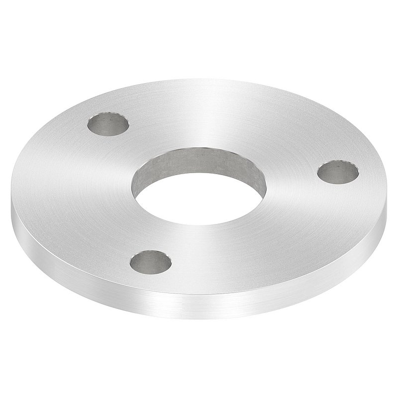 Ankerplatte Ø 120x10mm, mit Rundschliff, V2A
