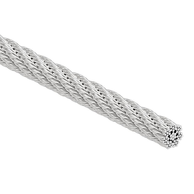 Edelstahlseil Ø 5mm, 7x7, L: 100m, V4A