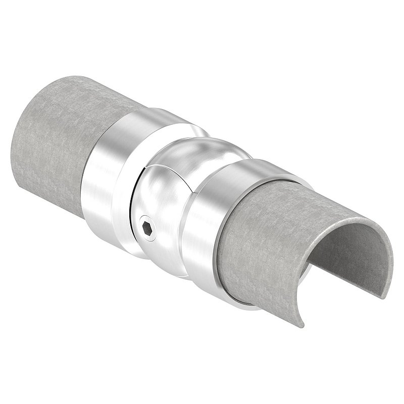 Raccord articulé pour tube à rainure LED 42,4mm, V2A