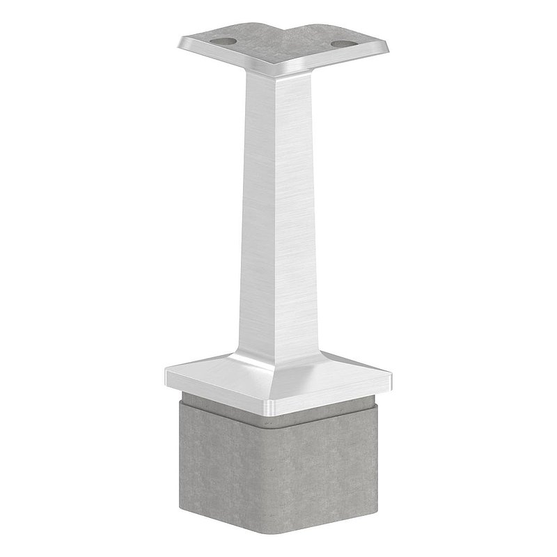 Handrail holder for 40x40mm tube, AISI304