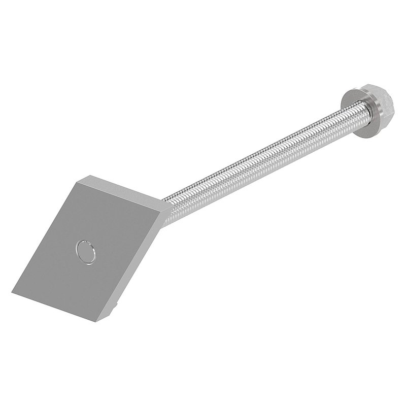 Alu mounting plate trapeze, for mounting system FLEX:MOUNT PRO, L=200mm