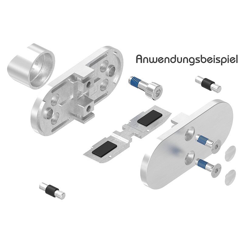 Sichtschutz Mittelglasklemme Mod. 25, V4A