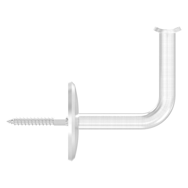 Support mural avec plaque de fixation pour main-courante de Ø 42,4mm, V2A