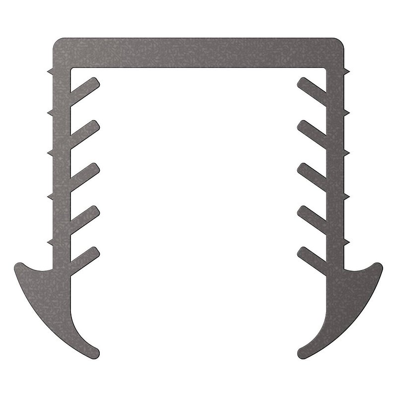 Cale caoutchouc pour verre 16,76 – 17,52mm, pour rainure 24x24mm, 3000mm