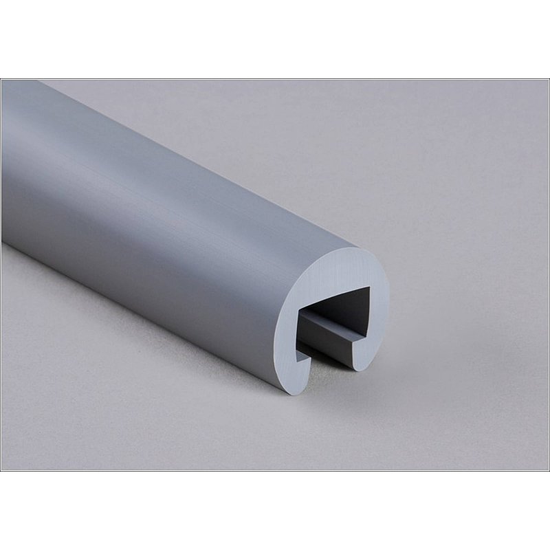 Kunststoffhandlauf Ø 40mm für 25x15mm, verkehrsgrau