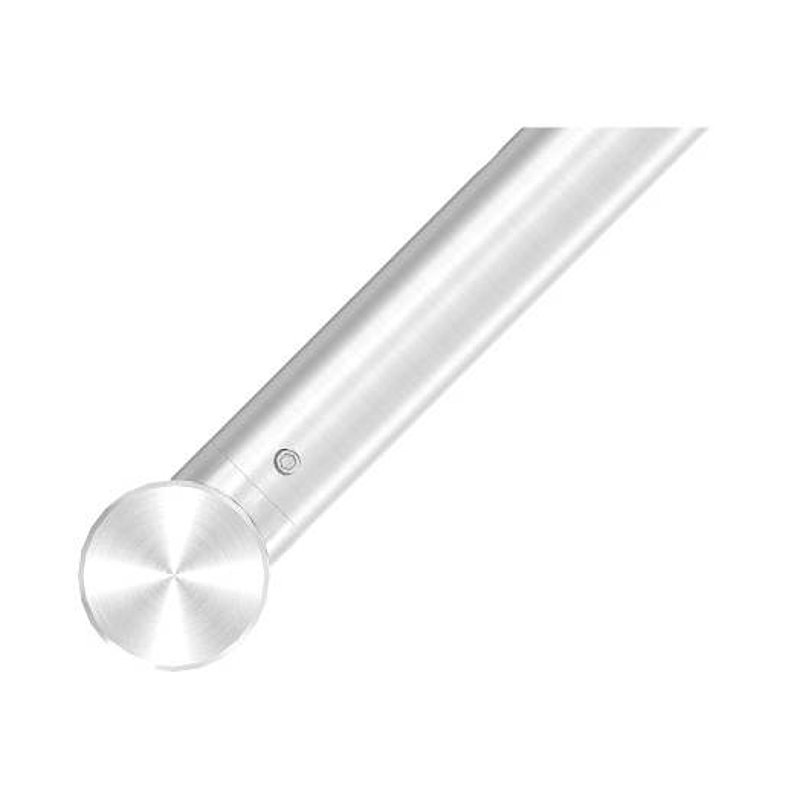 Stoßgriff inkl. Halter mit 45° Schräge 45° mit L: 1500mm, V2A