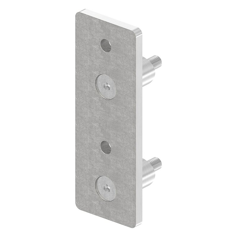 Wandbefestigung für Geländerpfosten 48,3mm, V2A