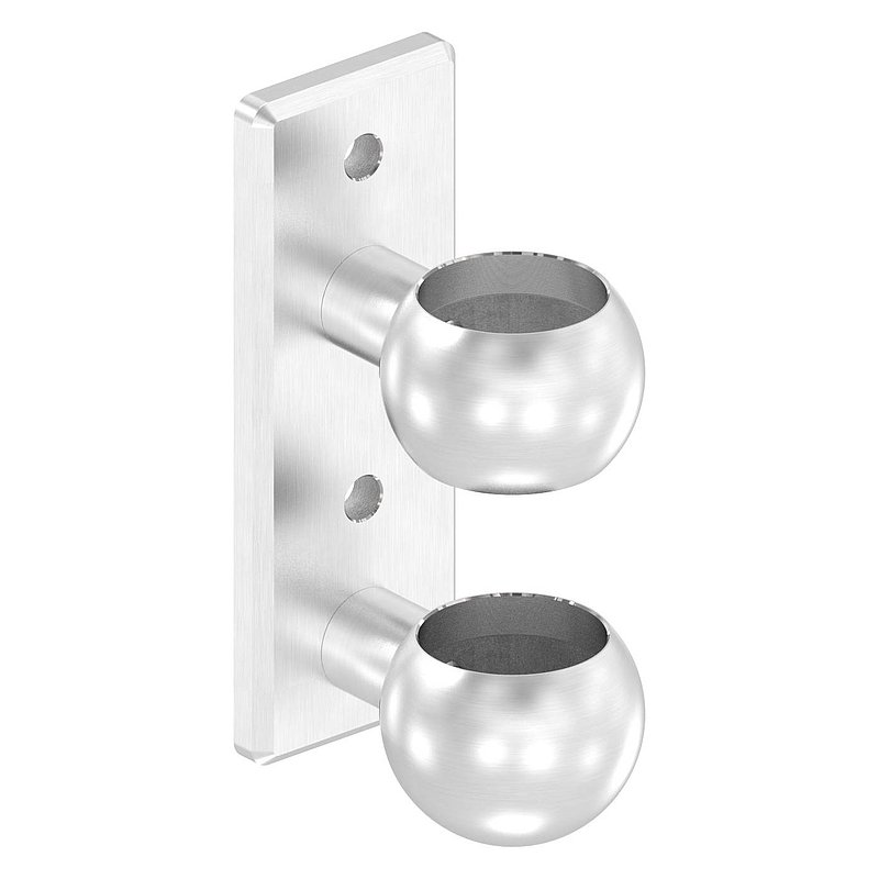 Wandbefestigung für Geländerpfosten 42,4mm, V2A