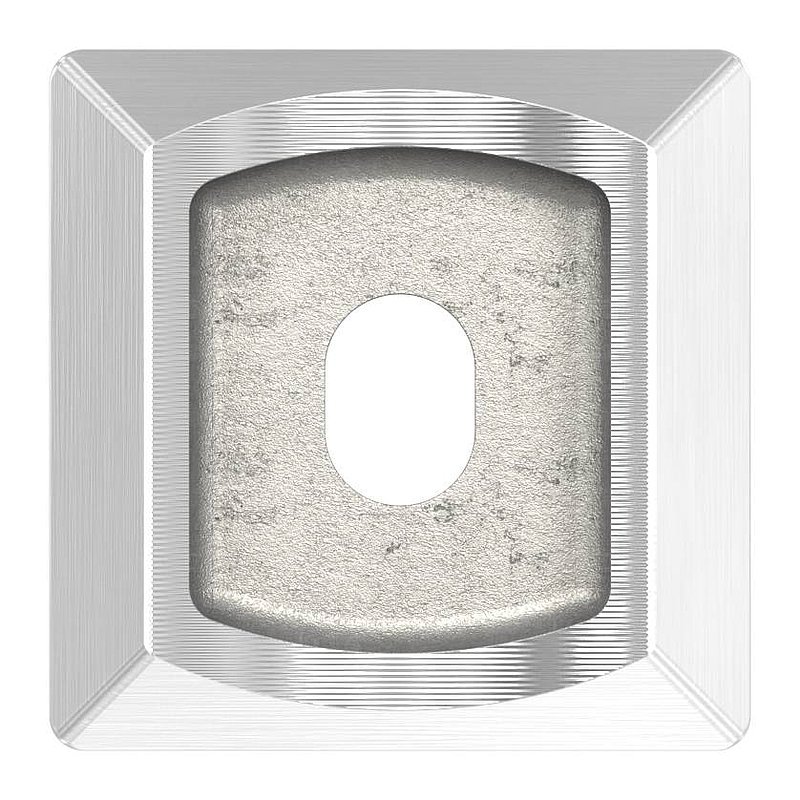 Rohrsattel, für 40 x 40 x 2,0mm, oben für Ø 42,4mm, V2A