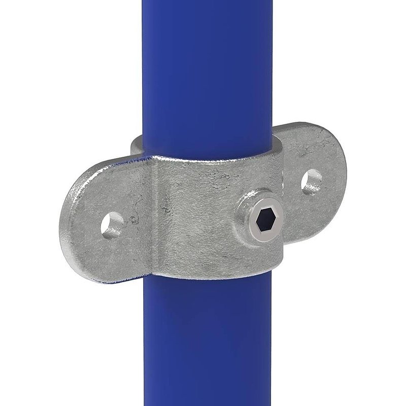 Halter mit 2 Laschen, 180°, für Rohr Ø 48,3mm