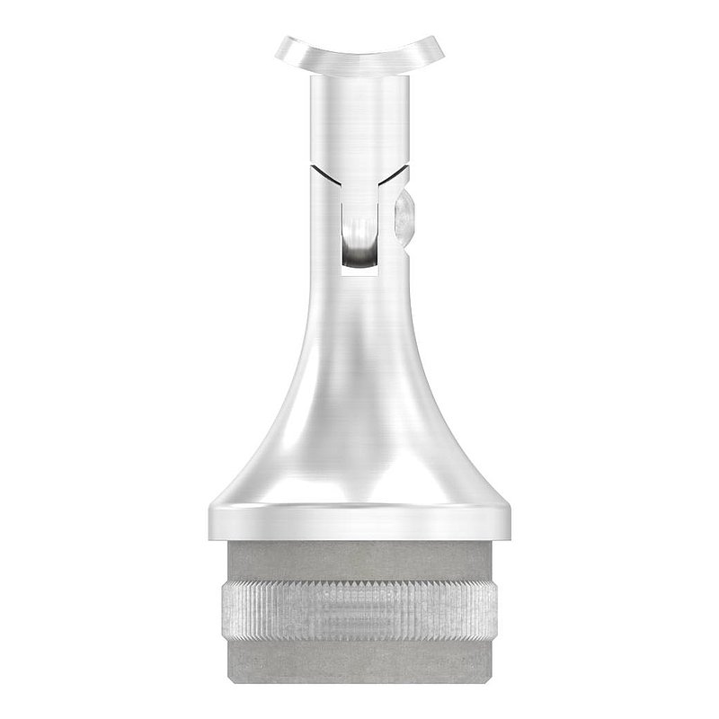 Rohrabschlussstopfen mit Gelenk und Platte, für 42,4x2,0mm, V2A