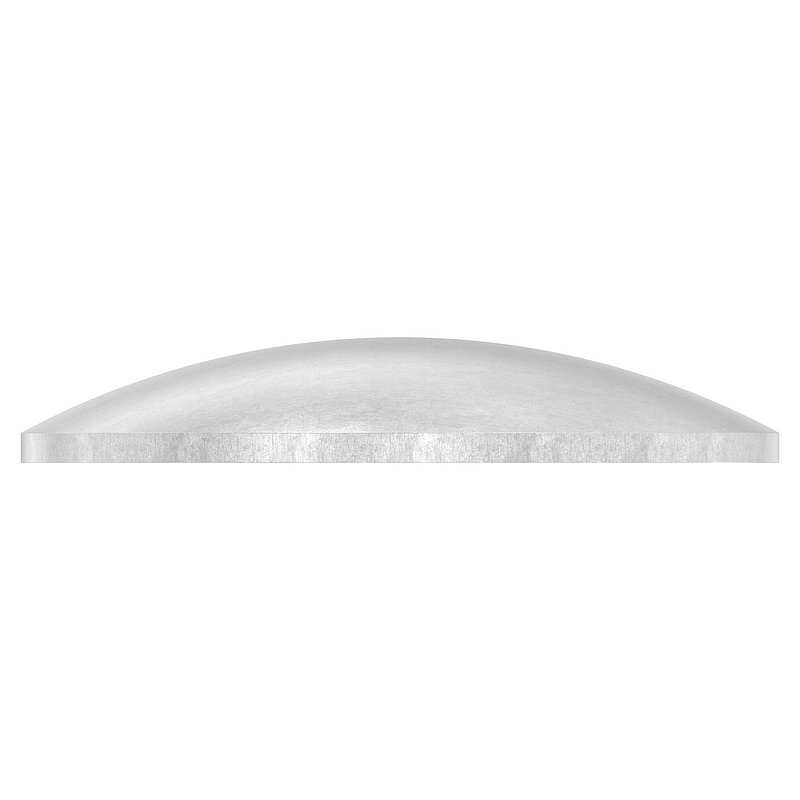 Gewölbte Schale Ø 70x2,5mm, ungeschliffen, V2A