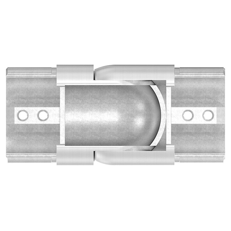 Flexible connector for grooved tube 60.3x1.5mm, AISI316
