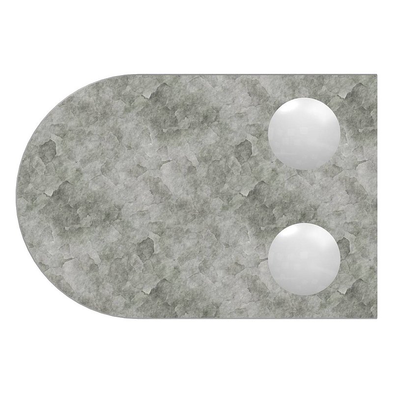 Pince à verre modèle 32, jonction: 60,3mm, zinc brut