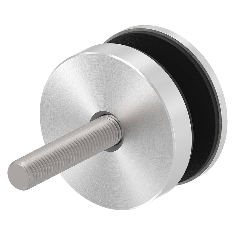 Point de fixation 52mm, plat, avec vis, V4A