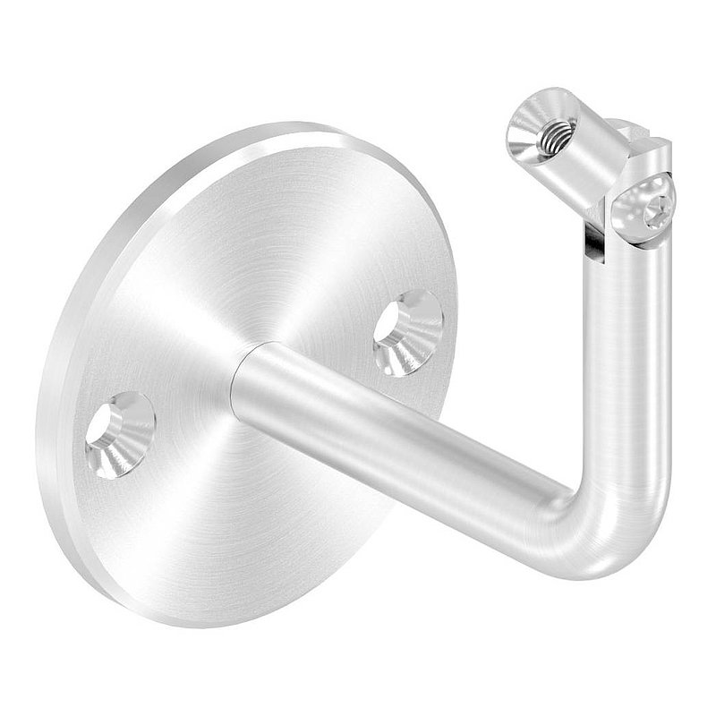 Handlaufhalter mit Gelenk, oben Innengewinde M6 (Ronde und Bügel verschraubt), V2A