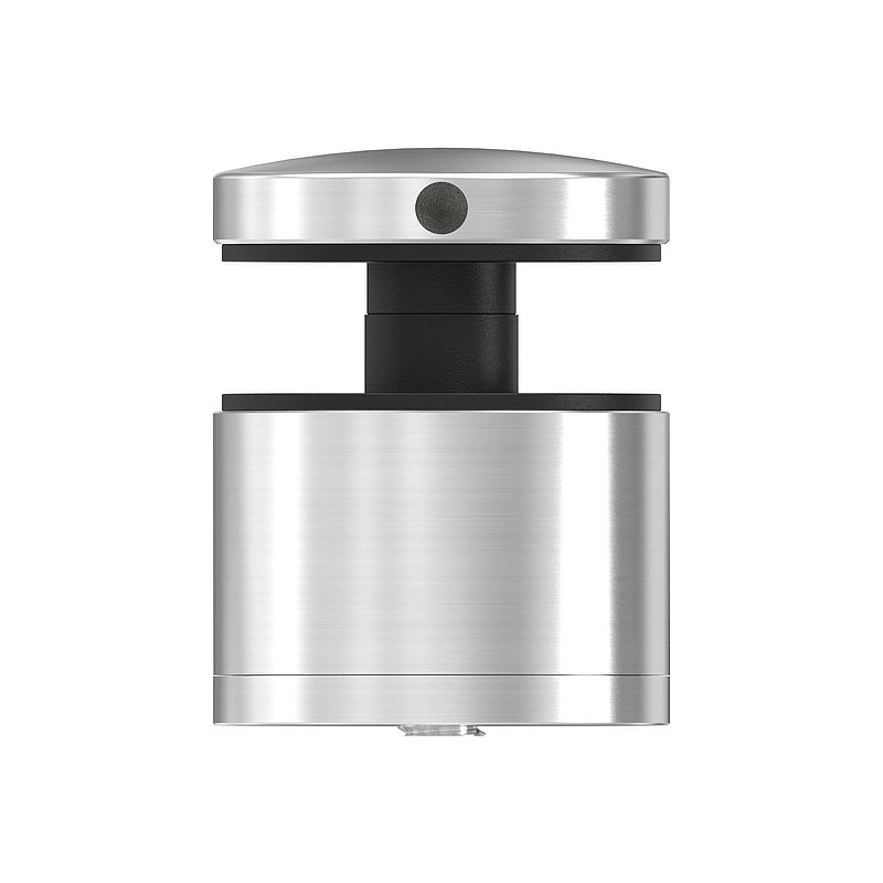 Glaspunkthalter 52mm, flach, verstellbar, V2A