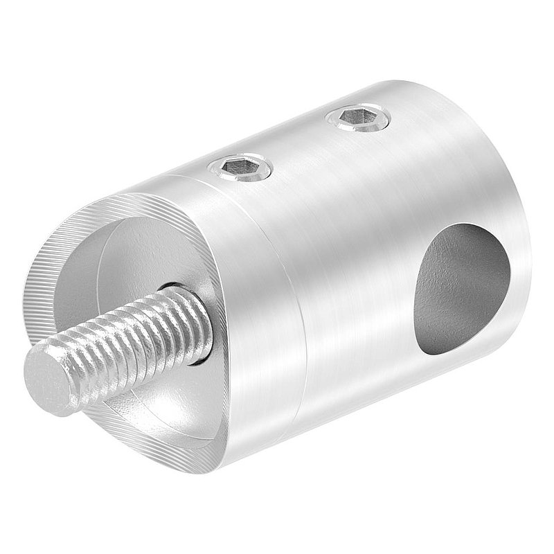 Querstabhalter für 33,7mm Rohr, 10,2mm Bohrung, V2A