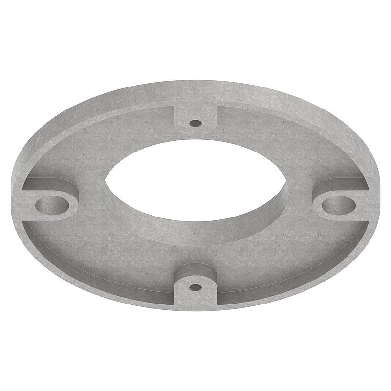 Ankerplatte, Ø 120x8mm, roh, V2A