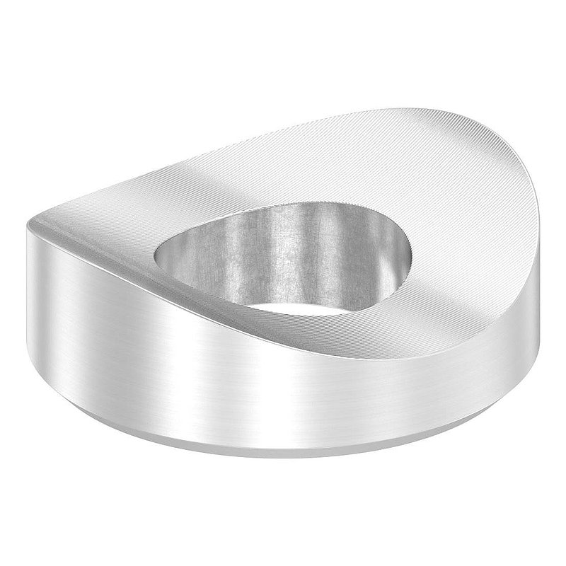 Ausgleichsstück (ohne Senkung) für Rohr 42,4mm, Ø 25mm, V2A