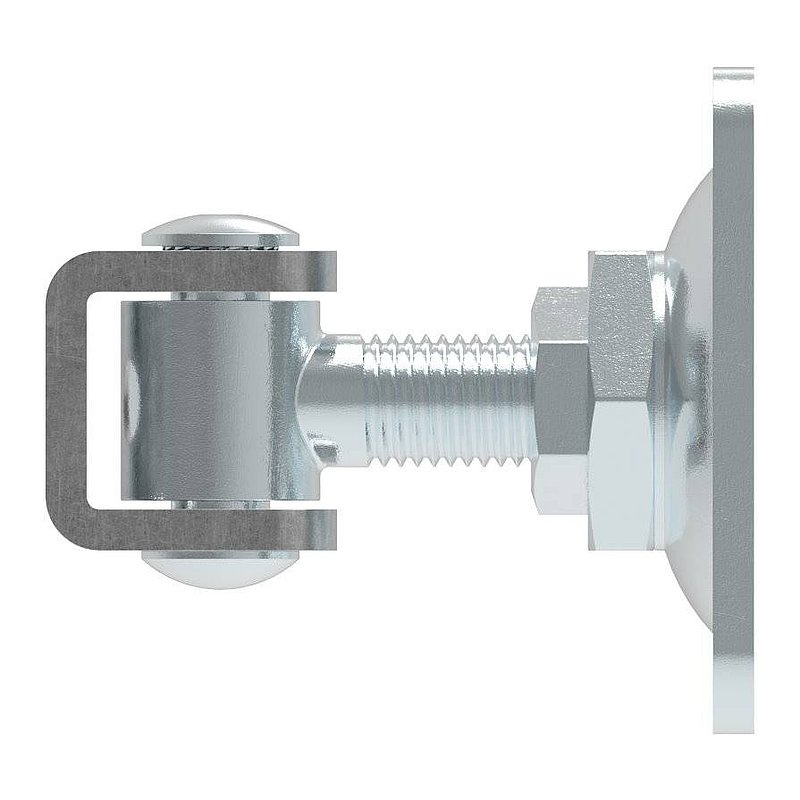 Torband M16 mit verstellbarer Platte, galvanisch verzinkt