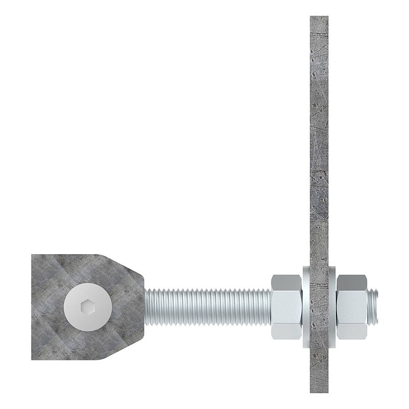 weld-on doortape M16, electro galvanized