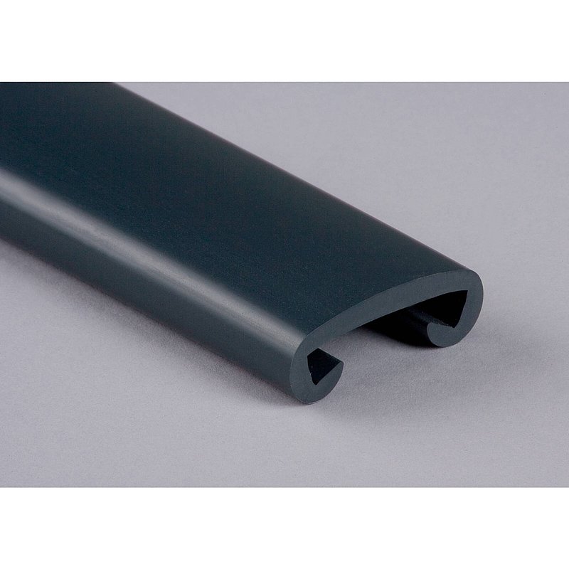 Kunststoffhandlauf für 40x8mm, anthrazitgrau