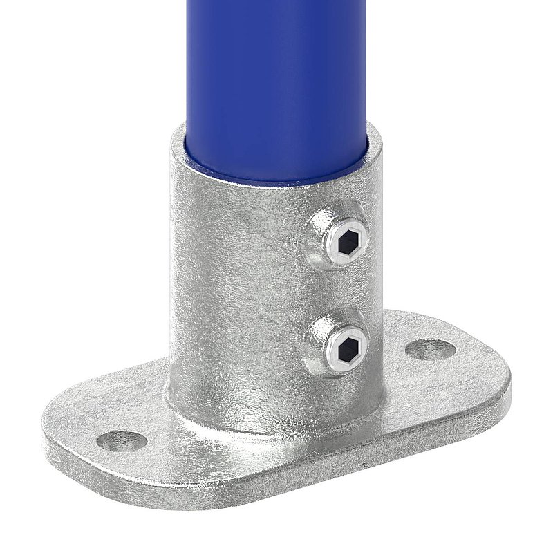 Wandhalter mit 2 Bohrungen, für Rohr Ø 60,3mm