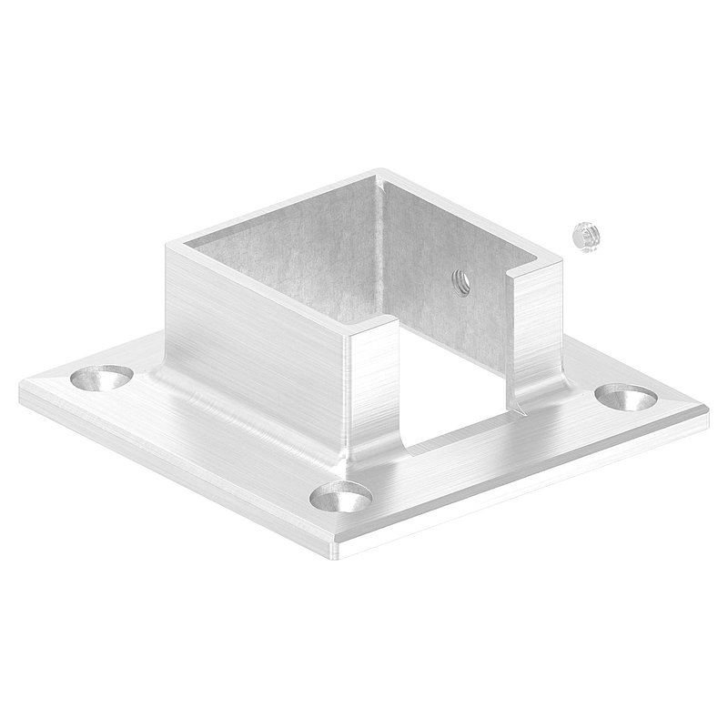 Wandbefestigung für Quadratnutrohr 40x40mm, V4A