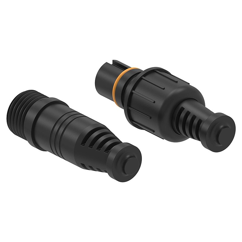 End cap for LED module cable