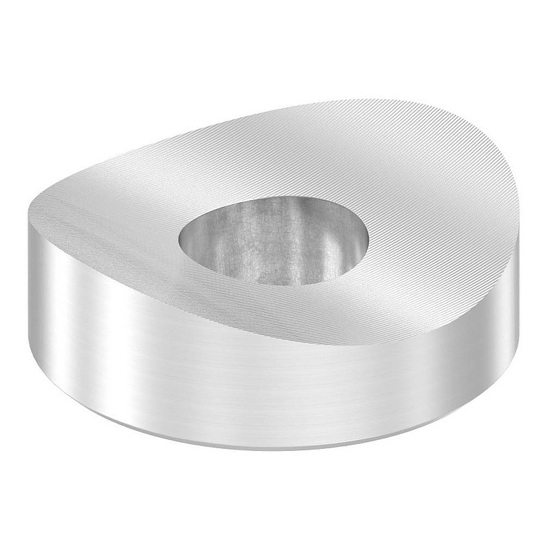 Ausgleichsstück (ohne Senkung) für Rohr 48,3mm, Ø 22mm, V2A