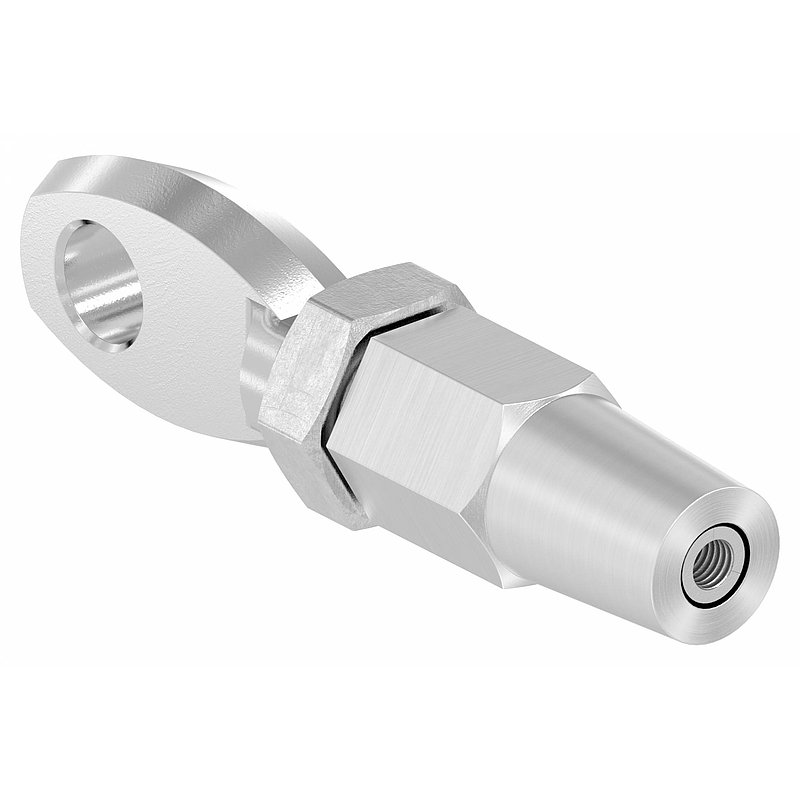 Embout à œil à monter soi-même par un système de serrage pour câble Ø 4mm, V4A