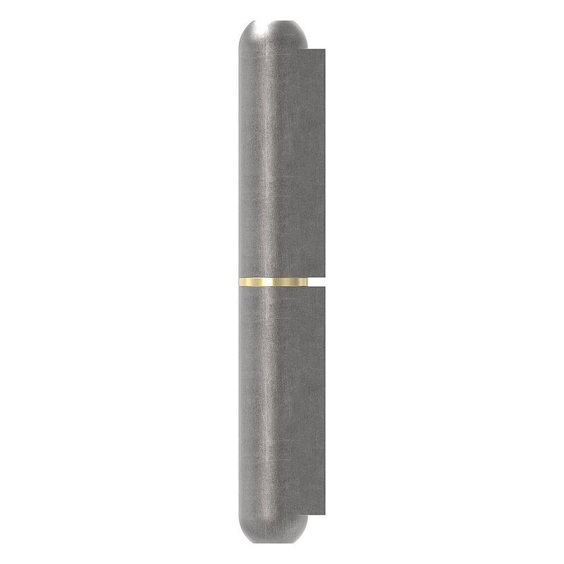 Anschweißband mit Messingring und -stift, Länge: 120mm