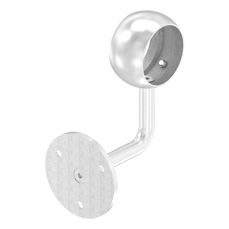 Handlaufhalter mit Kugelring für Rohr 48,3mm (Ronde und Bügel verschraubt), V2A