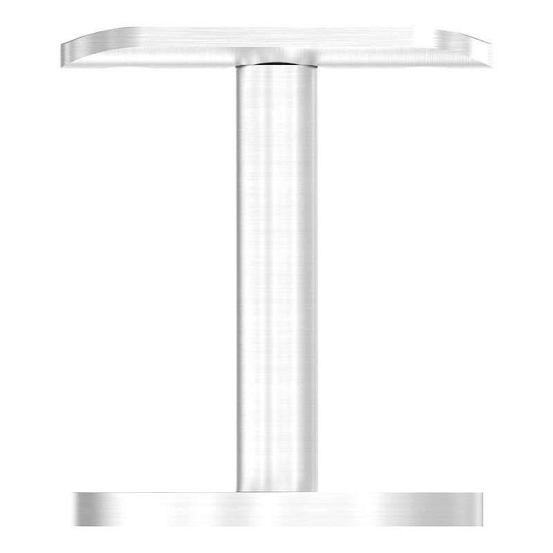 Handrail support with round plate, straight handrail connection plate, AISI304
