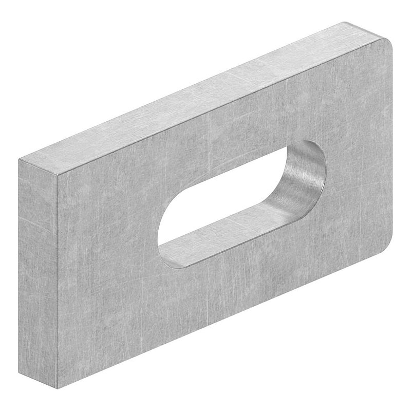 Anschweißlasche eckig 50x25x6mm