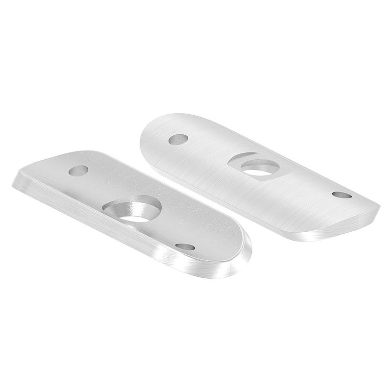 Handlaufanschlussplatte, 33,7mm, V2A