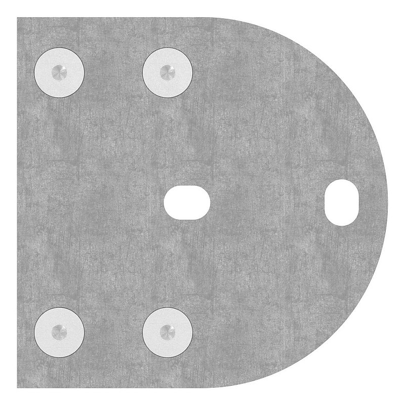 Endhalter für Geländerpfosten 42,4mm, V2A