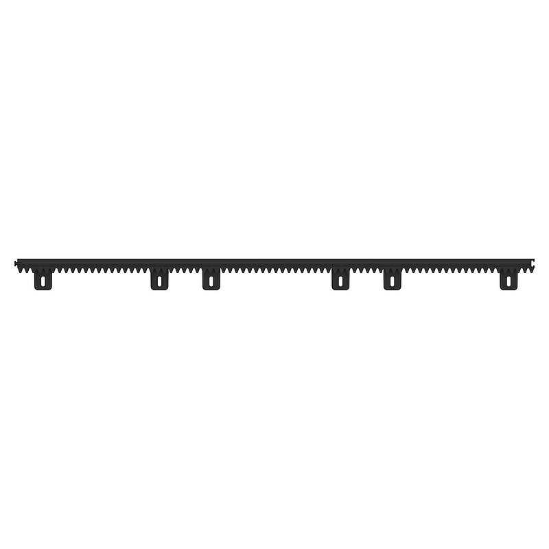 Rack 28 x 20 mm, made of reinforced nylon with steel core, length 1m, without mounting hardware