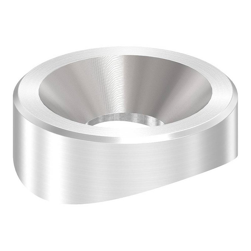 Ausgleichsstück (mit Senkung) für Rohr 42,4mm, Ø 22mm, V2A